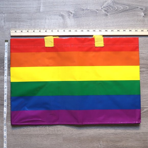 Ikea Storstomma big rainbow pride flag bag NWT - Picture 2 of 6